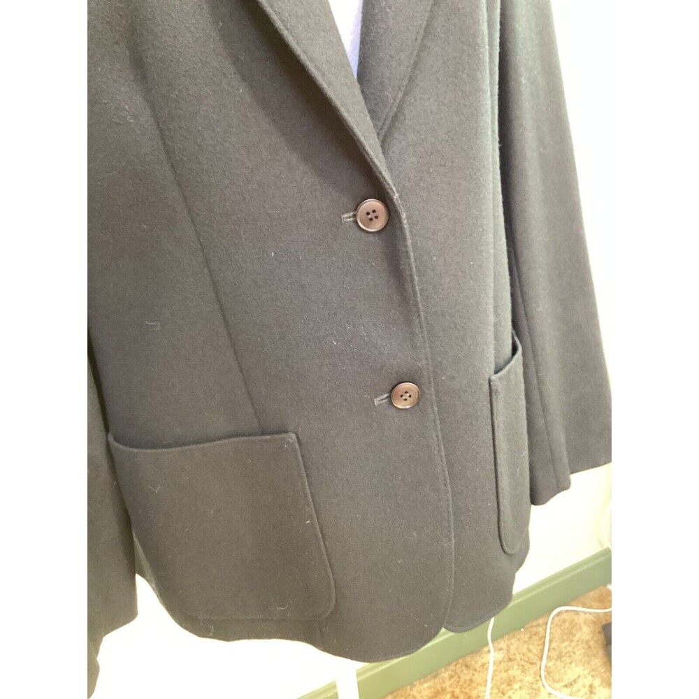 Pendleton Size 12 Black Lined Two-Button Long Sle… - image 3